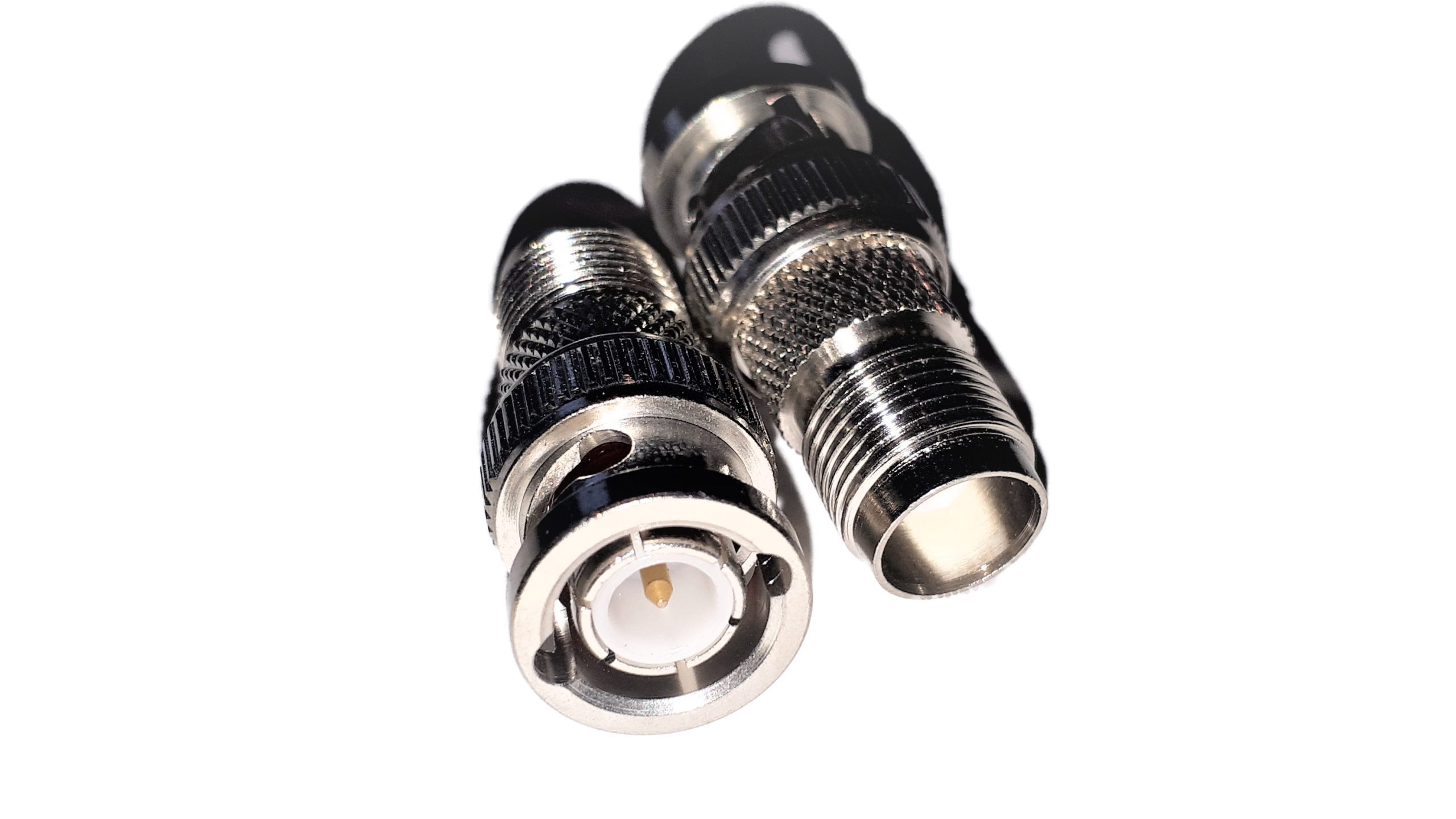 2pcs TNC-Female-Jack to BNC-Male-Plug High Value Pure Copper RF Coax Adapter 